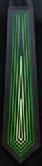 LED светящийся галстук Equalizer - зеленый
