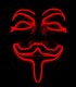 Masken glänzenden Anonymous - Red
