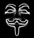 Maska Karnaval Anonim - Bardhë