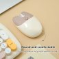 Wireless keyboard and mouse set Wifi - Stylish design Brown color