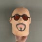 Bald man face silicone latex mask - for adults for Halloween or carnival