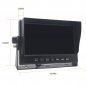 Rückfahrkamera mit Monitor AHD LCD HD-Automonitor 7 "+ 3x HD-Kamera mit 18 IR-LEDs