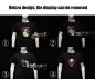 LED-T-Shirt mit Display 170x210mm Gluwy ERA - Foto/Animation über mobile App anzeigen