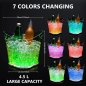 Cooling bucket - LED ice color changing bucket for champagne / wine (alcohol drinks) 4L