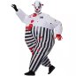 Costume d'Halloween - clown effrayant gonflable (Jester) pour adultes avec ventilateur