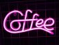 COFFEE - LED neonový reklamní poutač reklama logo visící na zeď