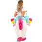 Disfraz inflable de unicornio para Halloween con abanico