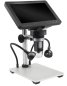 Zoom microscope 1200x digital na may adjustable LED lights + stand + 7" display