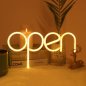 OPEN izkārtne - reklāmas dēlis LED neona kvēlojoša gaismas reklāma