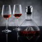 Decanter tal-inbid - karafes tal-inbid lussużi 1500ml sett b'muntanji tal-fidda + blalen tat-tindif