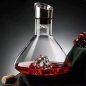 Wine decanter - luxury wine carafes 1500ml set with silver mountain + cleaning balls