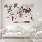 Large world map - 3D wodden map on the wall - URBAN 150 cm x 90 cm