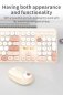 Set mit kabelloser Tastatur und Maus - Teddybär-Design - Farbe: Braun