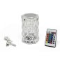 Lampe de table led - lampe tactile cristal forme de coupe (vase) + télécommande - 16 couleurs (12,5cm)