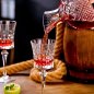 Caraffa per vino rosso - caraffa in cristallo di vetro decanter per vino set regalo di lusso con 2 bicchieri - Oro / Argento