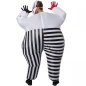 Halloween costume - inflatable scary clown (Jester) for adults with fan