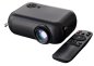 Slimme miniprojector aan de muur WiFi - FULL HD LED-dataprojector USB + HDMI + SD (13x8,5x5 cm)