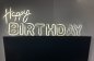 Logo Happy BIRTHDAY - Insegna al neon a LED appesa al muro