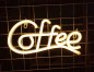 COFFEE - LED neonový reklamní poutač reklama logo visící na zeď