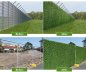 Kunstrasenzaun - PVC-Imitation eines echten Graszauns in Rollenbreite 10 m mit Höhe von 100 bis 200 cm