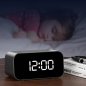 Reloj despertador con cámara 4K - reloj digital con cámara espía con WIFI (iOS/Android) + visión nocturna