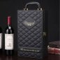 Gift box with wine - Luxury set (wine cases) baskets eco leather for 2 bottles + accessories