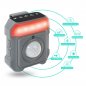 Personlig alarm - mini trygghetsalarm 7 i 1 vibrasjon/lyd/lys - 130 dB sirene + PIR sensor