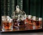 Coffret carafe à whisky en cristal Skull 1000 ml avec 6 verres 3D 75 ml