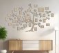 Family tree frames for wall - custom (personalized) wooden wall art  + photo frames - 221×140cm