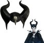 Maska za glavu Maleficent Horns - za djecu i odrasle za Noć vještica ili karneval