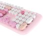 Kabelloses WiFi Tastatur- und Maus-Set - Edles Design in Pink