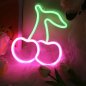 CHERRY - Reklam LED upplyst neon logotyp ljusskylt på väggen