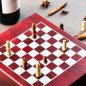 Chess set + wine accessories luxury gift pack (Deluxe chessboard wooden case kit)