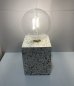 Night lamp - LED light bulb on a stone base (platform)