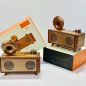 Mini rádio antigo - retrô vintage com Bluetooth + rádio FM/AM/AUX/disco USB/Micro SD