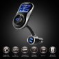 جهاز إرسال FM لاسلكي مع اتصال Bluetooth وفك ترميز MP3 / WMA + شاحن سيارة USB 2x