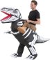 Costume gonfiabile da scheletro di dinosauro con ventilatore - Divertente costume di Halloween per adulti