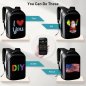 LED backpack na may display - Programmable LCD screen light backpack na may bluetooth (iOS/Android)