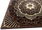 Houten mandala wanddecoratie - wanddecoratie mandala van hout 3D - Tibet