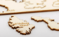 Exotic islands - Set of 50 for 3D/4D wooden wall map