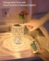 Led table lamp - crystal touch lamp shape of a cup (vase) + remote control - 16 colors (12,5cm)