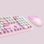 Wireless WiFi keyboard and mouse set - Elegant design in pink