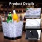 Cooling bucket - LED ice color changing bucket for champagne / wine (alcohol drinks) 4L