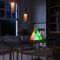 Beleuchtete Pyramide - 3D LED Pyramidenlicht als Tischlampe Acrylspiegel Dekoration für den Tisch