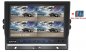 AHD parking SET with SD card recording - 4x AHD camera with 11 IR LEDs + 1x Hybrid 7" AHD monitor