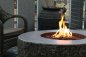 Gas fireplace in the shape of stone table - 2in1 Natural granite circular outdoor table