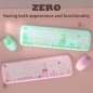 Wireless mouse and keyboard set Wifi - Stylish design Green color