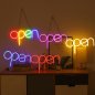 OPEN サイン - 広告ボード LED ネオンが光る照明付き広告