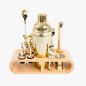 Cocktail shaker set - drink cocktail maker 750ml - gift barternder kit silver / gold accessories