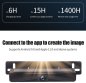 Draadloze achteruitrijcamera op zonne-energie met FULL HD op kentekenplaat voor mobiel (iOS, Android)